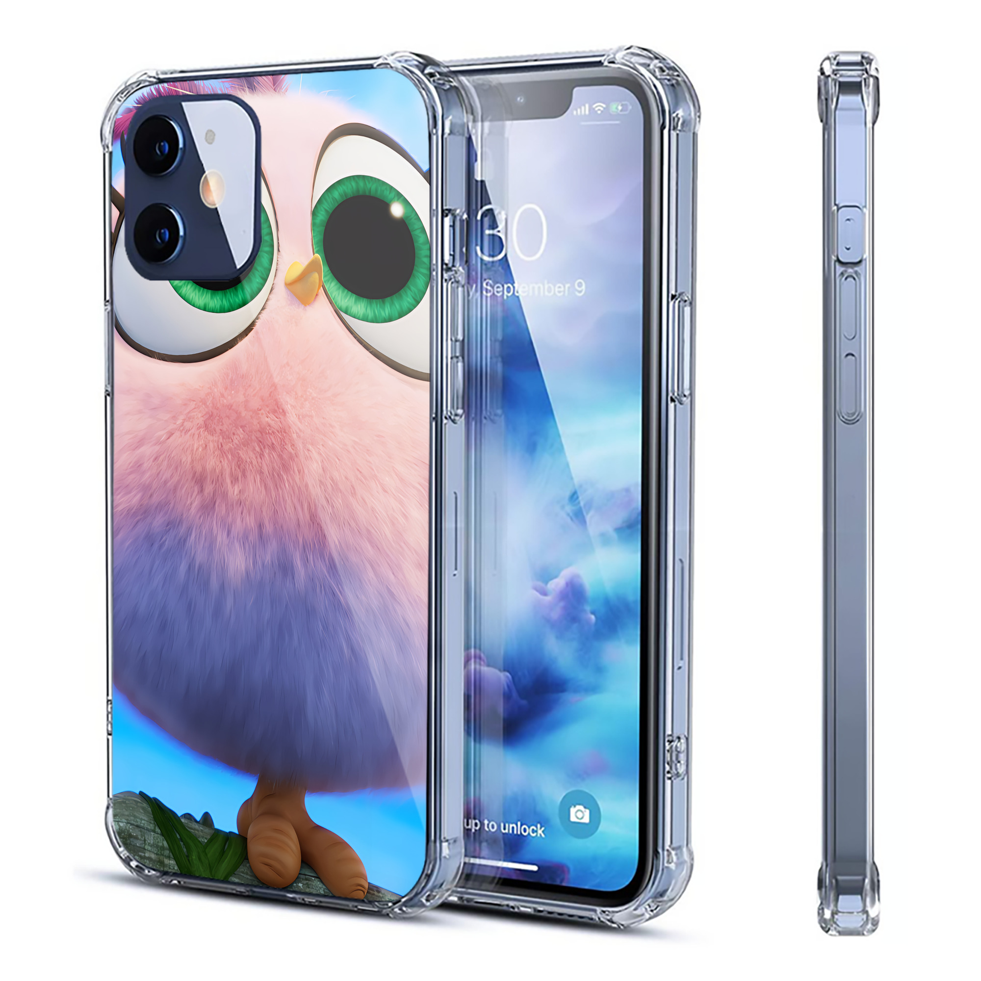 （画像用） Angry Birds アングリーバード 【iPhone 12シリーズ対応】透明スマホケース（クリアソフトケース）